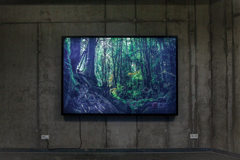 "Designing for the Sixth Extinction" (Alexandra Daisy Ginsberg), Leihgabe des ZKM – Zentrum für Kunst und Medien Karlsruhe | © Foto: Otto Felber Austellungsansicht STATE Studio | © Foto: Otto Felber